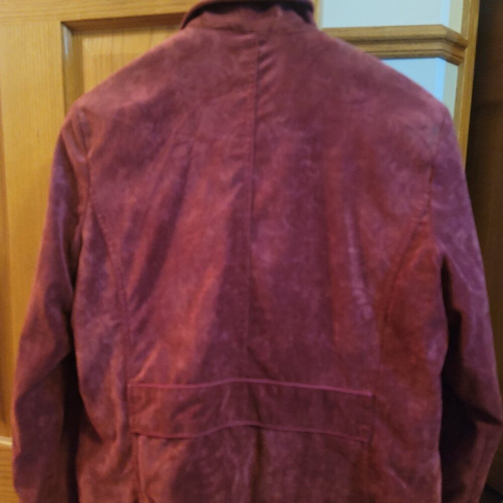 Chicos Light Ruby/Pink Colored Jacket- Corduroy - image 4